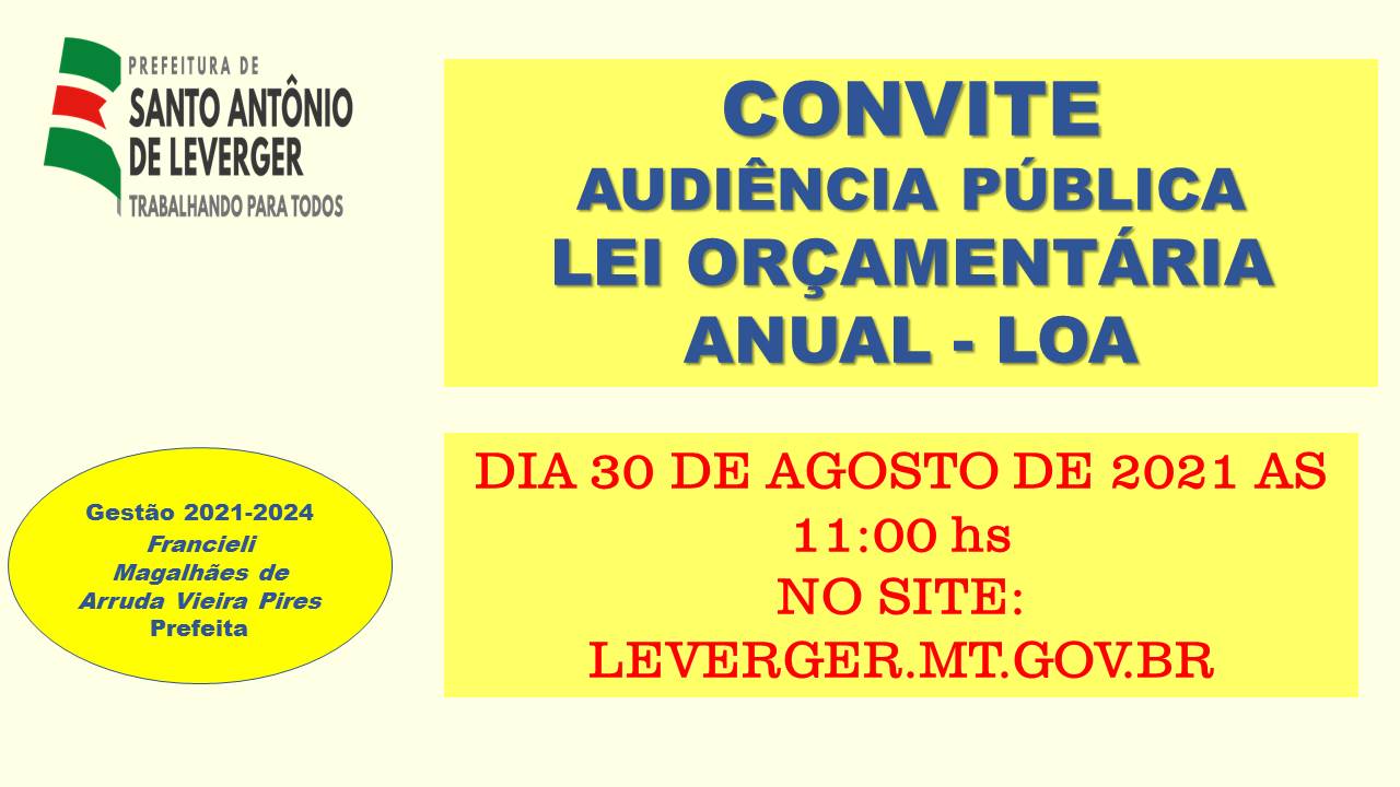 Notícia Prefeitura Municipal de Santo Antônio de Leverger Mato Grosso
