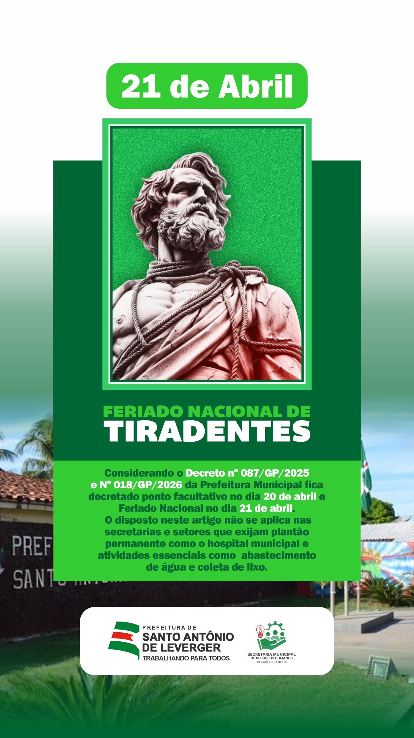 Decreto sobre ponto facultativo