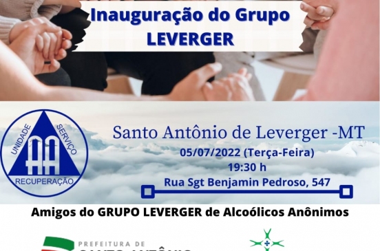 Leverger recebe Alcoólicos Anônimos (AA) para auxiliar dependentes do alcoolismo