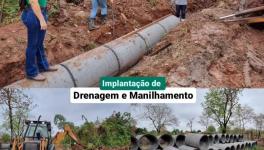 Imagem - Prefeita vistoria obras de drenagem pluvial no bairro Nossa Senhora de Fátima