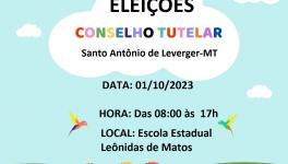 Imagem - Eleições para conselheiros tutelares acontecem no próximo dia (01) em Santo Antônio de Leverger